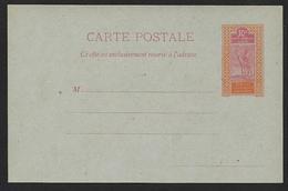 Haut Sénégal Et Niger - Entier Postal 10 C  Targui - Lettres & Documents