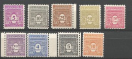 Timbres Arc De Triomphe De L'étoile 1944 (Y&T 620-623 / 625-629) 10f Orange - 1944-45 Arc Of Triomphe