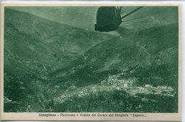 Aerofilatelia Italiana (28.2.1928) - Gimigliano - Panorama E Vallata Del Corace Dal Dirigibile "Esperia" - Poststempel (Flugzeuge)