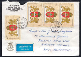 Ca0276 HUNGARY 1997, SG 4341, Budapest Arms On Budapest Cover To GB - Lettres & Documents