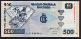 Cdb006 CONGO DR 2002, 500 Francs Banknote, UNC - République Démocratique Du Congo & Zaïre