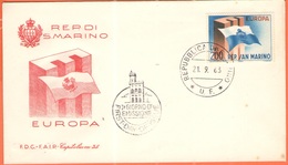 SAN MARINO - 1963 - Europa CEPT - FDC - Capitolium - 1963