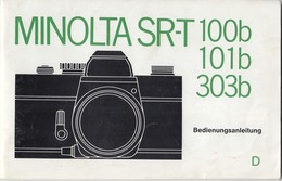 MINOLTA SR-T 100B 101B 303B MANUALS BOOK BEDIENUNGSANLEITUNG 1975 - Appareils Photo