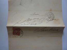 Documento Viaggiato Da Cellarengo A Santena "Provincia Di Alessandria, Comune Di CELLARENGO" 1898 Firma Sindaco - Storia Postale