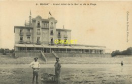 29 Morgat, Grand Hotel De La Mer Vu De La Plage ( Avant Son Extension) Belle Carte Pas Courante - Morgat
