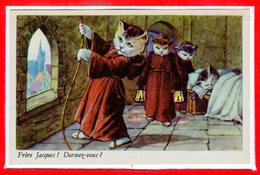 FANTAISIES - CHATS - Frère Jacques - Chats