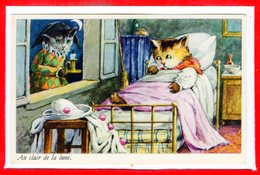 FANTAISIES - CHATS - Au Clair De La Lune - Cats