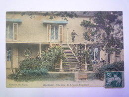 GP 2019 - 1380  BERGERAC  (Dordogne)  :  VILLA  ALBA  -  M. B. Soulié  ,  Propriétaire   1910   XXX - Bergerac