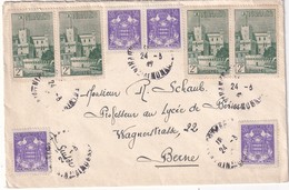 MONACO 1947 LETTRE POUR BERNE - Cartas & Documentos