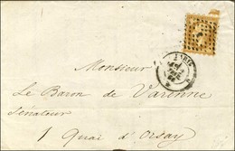 Losange J / N° 13 Type I Piquage Susse Càd J PARIS J Sur Lettre Pour Paris. 1861. - TB / SUP. - R. - 1853-1860 Napoleone III