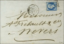 Losange J / N° 14 Type 2 Piquage Susse Càd J PARIS J. 1861. - TB. - 1853-1860 Napoléon III