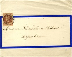 Càd T 15 AIGUILLON (45) / N° 26 Sur Imprimé De Naissance Complet Adressé Sous Bande Localement. 1867. - TB / SUP. - 1863-1870 Napoleon III Gelauwerd