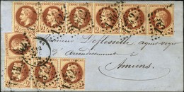 GC 1342 / N° 26 (10) Càd T 16 DOULLENS (76) Sur Lettre Pour Amiens. 1870. - TB. - R. - 1863-1870 Napoleone III Con Gli Allori