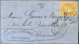 GC 532 / N° 43 Nuance Citron Càd T 17 BORDEAUX (32) Sur Lettre Locale. 1871. - TB. - 1870 Bordeaux Printing