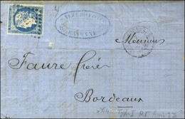 Losange IB / N° 44 Report I Belles Marges Càd IRUN A BORDEAUX Sur Lettre De Bayonne Pour Bordeaux. 1870. - TB. - 1870 Emisión De Bordeaux