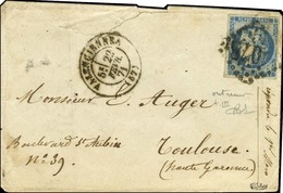 GC 4078 / N° 46 Bleu Outremer Càd T 17 VALENCIENNES (57). 1871. - TB. - 1870 Emisión De Bordeaux