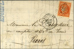GC 2032 / N° 48 Nuance Orange Vif, Belles Marges Càd T 17 LIBOURNE (32). 1872. - TB / SUP. - 1870 Emissione Di Bordeaux