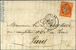 GC 2032 / N° 48 Nuance Orange Vif, Belles Marges Càd T 17 LIBOURNE (32). 1872. - TB / SUP. - 1870 Ausgabe Bordeaux