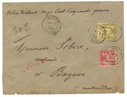 Càd MAYENNE / MAYENNE / N° 81 + N° 82 Sur Lettre Chargée Au 2ème échelon. 1888. - TB / SUP. - 1876-1878 Sage (Tipo I)