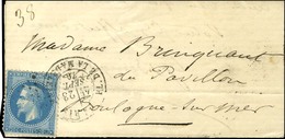 Etoile 3 / N° 29 Càd PARIS / PL. DE LA MADELEINE 23 SEPT. 70 Sur Lettre Pour Boulogne Sur Mer. Au Verso, Càd D'arrivée 2 - Oorlog 1870