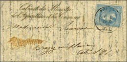 Lettre Avec Texte Daté De Paris Le 27 Septembre 1870 Pour Brazey En Plaine (Côte D'Or). Au Recto, Càd T 17 TOURS (36) 1  - Guerra Del 1870