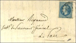 Lettre Avec Texte Daté De Paris Le 27 Septembre 1870 Pour Pau. Au Recto, Càd T 17 TOURS (36) 1 OCT. 70. Au Verso, Càd D' - War 1870