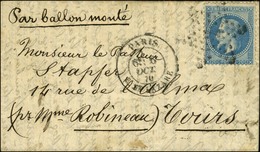 Etoile 2 / N° 29 Càd PARIS / R. ST LAZARE 6 OCT. 70 Sur Lettre Pour Tours. Au Verso, Càd D'arrivée 18 OCT. 70. LE JULES  - War 1870