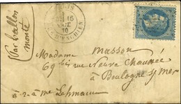 Etoile 4 / N° 29 Càd PARIS / RUE D'ENGHIEN 16 OCT. 70 Sur Lettre Pour Boulogne Sur Mer. Au Verso, Càd CALAIS A PARIS 20  - Krieg 1870