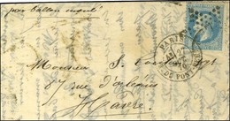 Etoile 17 / N° 29 Càd PARIS / R. DU PONT-NEUF 27 OCT. 70 Sur Lettre Pour Le Havre. Au Verso, Càd D'arrivée 2 NOV. 70. LE - Guerra Del 1870
