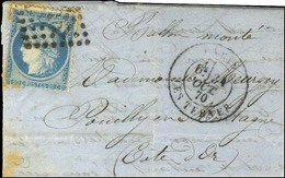 GC 3921 / N° 37 Càd PARIS / LES TERNES 31 OCT. 70 Sur Lettre Pour Pouilly En Montagne (Côte D'Or Zone Occupée) Sans Càd  - Guerre De 1870