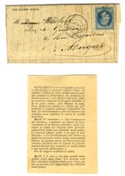 Etoile / N° 29 Càd PARIS (60) 3 NOV. 70 Sur Gazette Des Absents N° 4 + Supplément Pour Angers. Au Verso, Càd D'arrivée 5 - War 1870