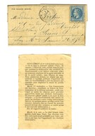 Etoile 35 / N° 29 Càd PARIS / MINISTERE DES FINANCES 4 NOV. 70 Sur Gazette Des Absents N° 4 + Supplément Pour Angers. Au - Krieg 1870