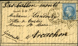 Etoile 25 / N° 29 (timbre Massicoté Des 4 Côtés) Càd PARIS / R. SERPENTE 7 NOV. 70 Sur Gazette Des Absents N° 5 Pour Arc - Oorlog 1870