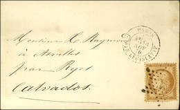 Etoile 31 / N° 36 Càd PARIS / CORPS LEGISLATIF (rare) 14 NOV. 70 Sur Carte Pour Ryes (Calvados). Au Verso, Càd D'arrivée - Guerra Del 1870