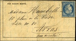 Etoile 35 / N° 37 Càd PARIS / MINISTERE DES FINANCES 19 NOV. 70 Sur Gazette Des Absents N° 9 Pour Arras. Au Verso, Càd D - War 1870