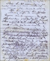 Lettre Autographe D'Alfred Roseleur, Inventeur Des Papillons Des Gravilliers, Adressée à Sa Femme Le 23 Novembre 1870, P - Oorlog 1870