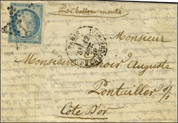 Etoile 10 / N° 37 Càd PARIS / R. DU CHERCHE MIDI 12 DEC. 70 Sur Lettre Pour Pontailler (Côte D'Or). Au Verso, Càd De Pas - Guerra Del 1870