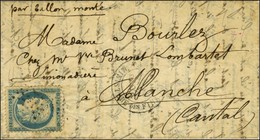 Etoile 35 / N° 37 Càd PARIS / MINISTERE DES FINANCES 17 DEC. 70 Sur Lettre Pour Allanche (Cantal). Au Verso, Càd De Pass - Oorlog 1870