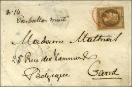 Càd Rouge PARIS SC 11 JANV. 71 / N° 30 Sur Lettre Sans Texte Pour Gand. Au Verso, Càd D'arrivée 17 JANV. 71. LE GENERAL  - Guerra De 1870