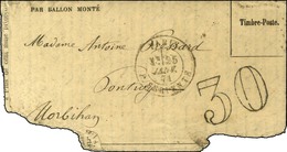 Càd PARIS / R. SERPENTE 25 JANV. 71 Taxe 30 DT (pour Timbre Tombé Par Immersion) Sur Gazette Des Absents N° 31 Pour Pont - Oorlog 1870