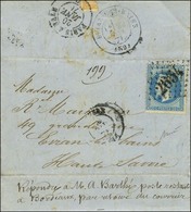 Lettre Avec Texte Daté De Paris Le 17 Décembre 1870 Pour Evian Les Bains. Au Recto, GC 2654 / N° 29 Càd NEVERS (56). Au  - War 1870