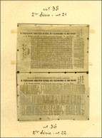 Lot De 2 Pigeongrammes. Dépêche Officielle 2ème Série N° 21 Et 22. - TB. - Oorlog 1870