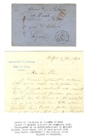 Càd T 17 BELFORT (66) 10 SEPT. 70 + PP Sur Lettre Avec Texte Daté De Belfort Et En-tête Bleu ARMEES DE LA REPUBLIQUE / P - Oorlog 1870