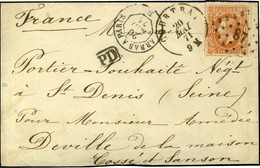 Lettre Affranchie De Courtrai (Belgique) 20 MAI 71 Sur Lettre Pour M. Portier à St Denis, Pour M. Deville, Paris, Sans C - Guerre De 1870
