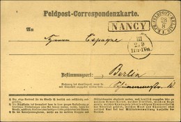 Càd KPR FELDPOST RELAIS / 1 Sur Carte De Correspondance Pour Berlin Datée De Nancy Le 28 Août 70. Au Recto, Griffe Provi - Cartas & Documentos