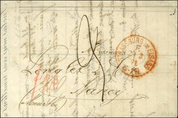 Cachet Rouge STRASSBURG IM ELSASS / F Sur Lettre Pour Nancy Taxée 3. 1871. - TB / SUP. - Cartas & Documentos