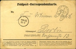 Càd FELD-POST-EXPED Sur Carte De Correspondance Avec Texte Daté De Charmes Le 22 Octobre 1870 Pour Berlin. - TB / SUP. - Krieg 1870