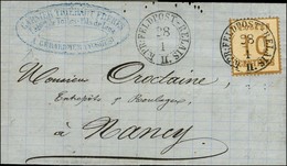 Càd K:PR FELDPOST-RELAIS / II / Als. N° 5 Sur Lettre Avec Texte Daté De Gérardmer Pour Nancy. 1871. - SUP. - War 1870
