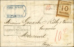 Cachet Encadré K:PR / FELDPOST-RELAIS N°67 / Als. N° 5 Sur Lettre Avec Texte Daté De Neufchateau Le 19 Novembre 1870 Pou - Guerra Del 1870