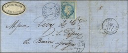 GC 3570 / N° 29 Càd T 16 St DIE-DES-VOSGES (82) 10 MARS 71 (période éphémère Du 6 Au 11 Mars 1871) Sur Lettre Pour Bains - Oorlog 1870